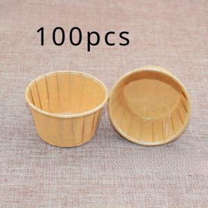 TEMU 100개 미니 컵케이크 베이킹 컵 - 고온 내성, 기름 방지 종이 몰드, 쉬운 탈형을 위한 수직 홈, 케이크, 머핀 및 디저트에 완벽
