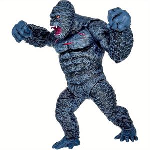 TEMU 실제적인 숲 고릴라 액션 피규어 - 세부적인 플라스틱 모델, 케이크 장식 및 선물로 이상적