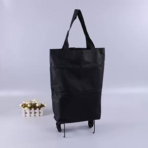 TEMU 1개 접이식 쇼핑 트롤리 백 - 대용량 내구성 있는 장바구니, 조절 가능한 어깨끈 & 버클 잠금장치, 화려한 색상 (하늘색, 진마젠타, 레드, 형광 그린, 블랙) 여성 패션, 슈퍼마켓, 해변, 여행용 재사용 가능 접이식 가방, 경량 디자인, 세탁 가능한 원단, 자주 여행하는 분들을 위한