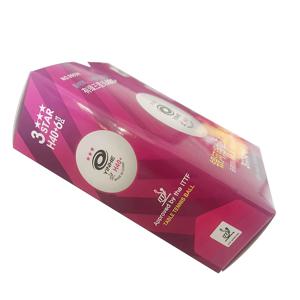 TEMU 3성급 고성능 테니스 공 - 초강력, 저중력 디자인으로 우수한 스피너 및 제어, 빨간 폴리머 소재, 성인 선수에게 적합, 6개 공/박스, 훈련 및 경쟁에 이상적