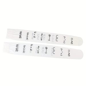 TEMU 여성용 화이트 레터 프린트 오버 더 니 스타킹 - Y2K 하라주쿠 카와이 스타일 기하학 패턴, 핸드워시/드라이클리닝, 코스프레 패션 액세서리, 유쾌한 티하이, 고품질 원단 레깅스