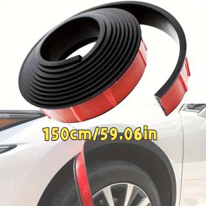 TEMU 차량 휠 아치 보호 테이프, 합성 고무 재질, 방수 고무 머드가드 엣지 쉴드, 스크래치 방지 전면 펜더 액세서리.