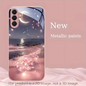 TEMU 메탈릭 페인트 강화 유리 휴대폰 케이스 삼성 갤럭시 A14 A24 4G A04 A04S A05 A05S A06 A13 A15 A16 A22 A23 A24 A25 A32 A33 A34 A35 A52 A52S A53 A54 A55 A56 5G 갤럭시 S21 S23 S24 25 FE S22 플러스 울트라소프트 엣지 및 하드 케이스 선물-ER0943