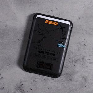 TEMU 2025년형 혁신적인 패션 인조 가죽 항공 항법 차트 디자인 마그네틱 카드 홀더 (아이폰 16, 15, 14, 13, 12 Pro Max 호환). 신용 카드 또는 ID 카드 1-3개 보관 가능. K1 지갑은 초슬림 보호 디자인을 특징으로 합니다.