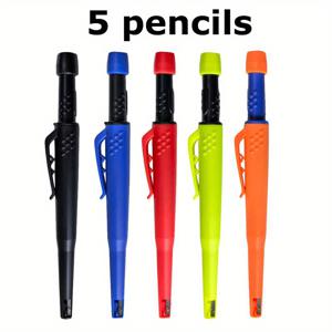 TEMU 5개 목공용 제도용 연필 | 2.8mm 가는 필기구, 30개 리필 5개 상자 포함, 디자인 엔지니어 마킹 및 드로잉에 적합