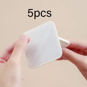 TEMU 자가 접착식 가구 고정 장치 5개, 드릴 필요 없는 고강도 플라스틱 벽/장착용 - 신발장, 옷장, 책장용 - 선반, 캐비닛, 드레서의 넘어짐 방지