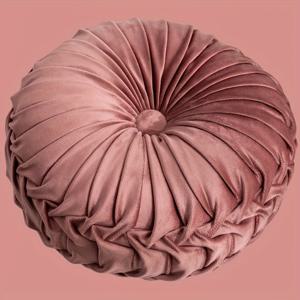 TEMU 1pc 우아한 북유럽 스타일 라운드 휠 베개 - 생동감 있는 파란색, 핑크, 노란색, 녹색 액센트 쿠션 - 소파, 베이 창, 또는 홈 데코에 완벽 - 올 시즌 폴리에스터 충전, 베이 창 쿠션 | 현대적인 데코 피스 | 지퍼 베개 케이스, 장식 베개