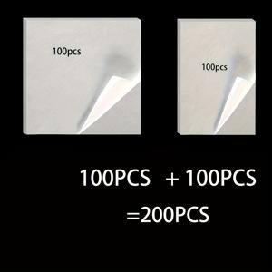 TEMU 90팩 및 200팩 (각 100장) 페인팅 업그레이드 양면 릴리스 페이퍼 15 x 15 cm 및 15 x 10 cm 페인팅 키트 교체용 양면 논스틱 교체용 5D 페인팅 액세서리 도구|보석십자수