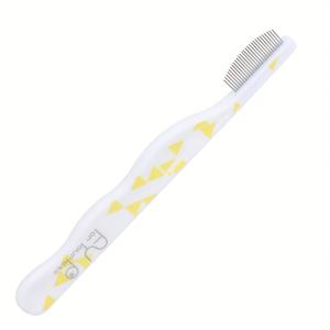 TEMU 소형 얼굴 펫 빗 - 강아지 & 고양이용 부드러운 민감성 베이지 그루밍 브러시, 라운드 헤드, 세척 가능 & 휴대용 얼굴 마사지기 - 강아지, 새끼 고양이, 포메라니안, 치와와, 시츄용 - 눈물자국 제거