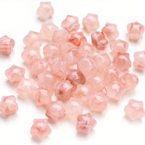 TEMU 50개 12mm 인조 자드 두톤 아크릴 스타 비즈, DIY 팔찌, 목걸이, 휴대폰 체인, 열쇠장 만들기, 보석 만들기 장식 비즈