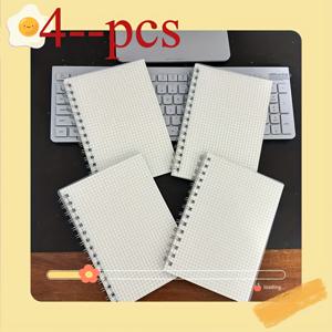 TEMU 1개/2개/4개 패션 심플 A5 나선형 노트, 80매 160페이지 나선형 노트, 다이어리, 격자형 종이 노트, 루스리프 스케치북, 비즈니스, 학생 및 사무용품 신학기용으로 적합