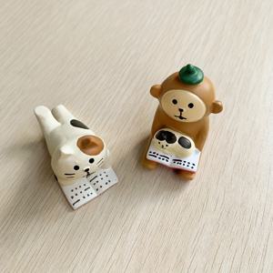 TEMU 미니어처 레진 북 테마 피규어 스태츄 - 귀여운 독서 인형, 미니 북엔드 또는 선반 장식, 책 애호가를 위한 레진 수집품 선물, 생일 파티, 도서관 디스플레이|책꽂이