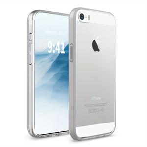 TEMU 휴대폰 케이스 - 아이폰 16, 16E, 15, 14, 13, 12, 11 Pro Max, Plus, X, XS, XR, SE 3세대 2022, SE 2세대 2020, 8, 7, 6, 6S, 그리고 5용 초박형 투명 보호 케이스, 풀 커버리지, 부드러운 렌즈 보호, 스크래치 방지