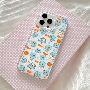 TEMU 여름 음료 오렌지 주스 Qoo 아이폰 16e 16 15 14 11 Pro Max X XR XS MAX 8 7 Plus 투명 TPU 소프트 백 커버