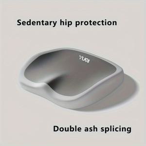 TEMU 10시간 인체공학적 메모리폼 사무실 의자 쿠션 - 엉덩이 및 허리 하단 지지력 조절 가능, 가정, 자동차 및 사무실 사용에 적합, 휴대용 편안함 제공 - 드라이 크리닝 전용 - 회색, 녹색, 노란색 및 검은색으로 제공, 모든 계절에 적합.|힙색