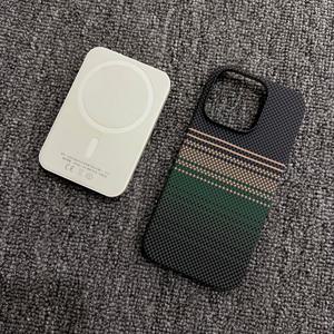 TEMU 아이폰 16 프로 맥스용 자석 케블라 패턴 케이스, 애플 15 프로 호환 세미랩 카본 파이버 매트 방열 보호 커버