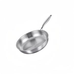 TEMU 스테이크 요리에 이상적인 스테인리스 스틸 논스틱 프라이팬, 가스레인지 및 인덕션 조리 모두에 적합.