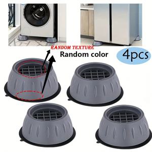 TEMU 4개 세트 세탁기 및 건조기 받침대 - 내구성 플라스틱, 조절 가능한 높이, 소음 감소, 가정용 세탁기 및 건조기 안정화, 욕실 액세서리, 홈 데코