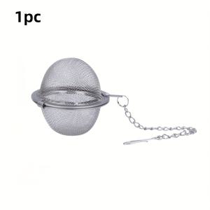 TEMU 1개 304 스테인리스 스틸 스파이스 인퓨저 볼 체인 - 차, 허브, 양념용 미세 메쉬 스트레이너 - 쉬운 추출 체인, 내구성 & 녹 방지 - 요리, 뜨거운 냄비 조미료에 완벽한 주방 도구 및 차 추출 액세서리, 컴팩트 디자인, 견고한 구조, 가정 요리용