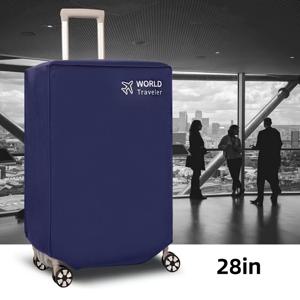 TEMU 세계 여행객의 여행 가방을 위한 튼튼한 먼지 방지 커버 - 22-28인치 트롤리 케이스에 적합한 탄성 있는 스크래치 방지 여행 가방 보호대, 손세탁 가능한 부직포 원단, 여행 가방을 위한 완벽한 여행 액세서리.