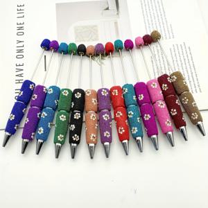 TEMU 랜덤 10개 세트, 국화 장식 비즈 펜 - 선생님과 학생을 위한 졸업 및 개학 선물 펜, 꽃 DIY 볼펜