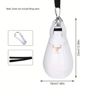 TEMU 복싱용 행잉 할로우 샌드백, 소형 샌드백, 반사 볼, 가정용 구레나룻 모양 샌드백, 풀업 바에 걸어 사용하는 복싱 훈련 장비