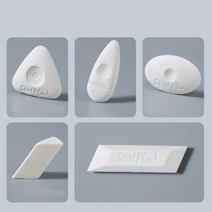 TEMU 먼지 적은 초부드러운 소재와 인체공학적 삼각형 디자인으로 편안한 그립감을 제공하는 아트 스케치 지우개 5개 세트