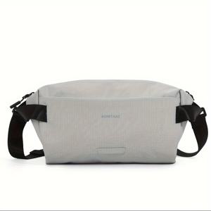 TEMU NOWTHAT 남성용 안티-도난 크로스백 - 조절 가능한 스트랩, 대용량 여행 가슴 백팩, 다중 수납공간 & 지퍼 포켓 포함 (체육관, 비즈니스, 일상 사용) - 여권, 노트북, 필수품 보관용 안전한 정리함 - 자주 여행하는 분들, 체육관 필수품, 스포티한 디자인, 튼튼한 구조, 야외 활동 및 고급 지퍼, 비즈니스 전문가에게 이상적