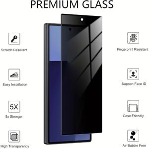 TEMU 삼성 갤럭시 Z 폴드 7용 6-in-1 세트: 프라이버시 스크린 보호필름, 유연한 TPU 필름 2장 + 강화유리 전면 보호필름 2장 + 카메라 렌즈 보호필름 2장 포함 케이스, 프라이버시 보호, 슬림핏 커버, 고품질 보호필름, 스크래치 방지 필름, 휴대폰 액세서리 키트, 모바일 보안 솔루션, 테크 애호가용