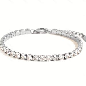 TEMU 5MM 방수 발찌 테니스 팔찌 남성용 - 3가지 색상으로 제공 | 박스에 담겨 있습니다