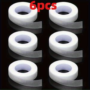 TEMU 6개 투명 속눈썹 테이프 - 강력한 고정력, 잔여물 없음, 쉬운 적용, 속눈썹 연장용, 일상 및 특별 행사용 - 전문가 및 가정용 - (총 6롤, 4.5m/14.8ft 총량), 속눈썹 연장 용품, 이벤트 메이크업 필수품, 무흔 접착제, 내구성 있는 접착제, 뷰티 애호가, 무흔 디자인, 고품질 접착제, 속눈썹 접착제, 메이크업