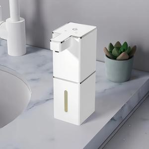 TEMU 자동 센서 비누/손 세정제 디스펜서 - 380ml 용량 - USB 충전 - 터치리스 작동, 조절 가능한 분사량 - 벽걸이/탁상용 - 호텔, 주방, 욕실, 가정용 - 욕실 액세서리