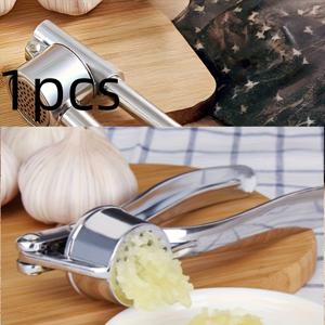 TEMU 스테인리스 스틸 마늘 프레스, 원형 스테인리스 스틸 마늘 분쇄기, 가정용 마늘 페이스트 메이커, 주방용 수동 마시기 도구, 휴대용 생강 프레스 액세서리.|마늘다지기
