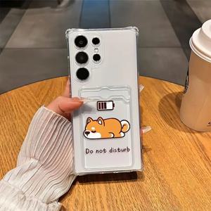 TEMU 삼성 A54/A53/A52/A34 5G/A32 5G/A14 5G/A13 5G/A04S/S21/S22/S23/S24/S25 시리즈용 투명 충격방지 휴대폰 케이스, 슬림 보호 커버 카드 홀더 포함, 휴가 선물 추천