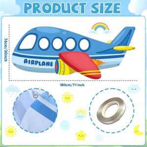 TEMU 1개 대형 비행기 모양 포토 부스 소품 ( & 비행기 컷아웃 포함) - 풍선 꼬리 & 컨페티 배경이 있는 셀카 프레임 - 생일, 결혼식, 항공 테마 파티 장식용 내구성 - 전기 필요 없음, 실내/야외 사용 쉬운 설치 - 남녀아이를 위한 비행기 테마 파티 용품