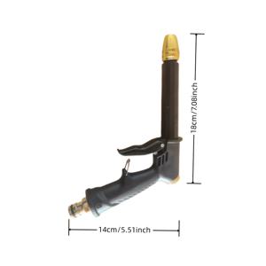 TEMU 1개 LAN XUN 고압 물총, 조절 가능한 스프레이 모드, 스테인리스 스틸 워터 블래스터, 세차, 호스 노즐, 마당 청소 및 휴대용 고압세척기 액세서리용