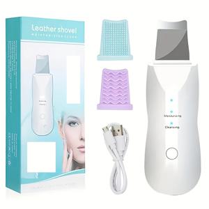 TEMU 이온 기술이 적용된 얼굴 클렌징 기기 - 10가지 모드로 부드러운 각질 제거, 남녀 공용, 휴대용 미용 장비, 다기능 부착물, USB 전원, 깊은 클렌징 얼굴 세정기, 휴대용 도구, 블랙헤드 화이트헤드 제거기
