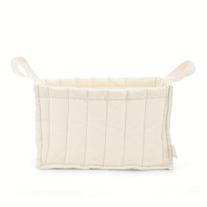 TEMU 흰색 직사각형 수납 바구니 1개, 휴대용 및 다기능, 제품 정리에 적합.|빨래바구니