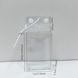 TEMU 새로운 MINI 피규어 투명 보호 케이스, PVC 소재, 10cm 플러시 피규어 호환, 로프 펜던트 피규어, 투명 보호 케이스 피규어 세트, 투명 수집 박스, 먼지 및 스크래치 방지 디스플레이 케이스 (인형 미포함), 기념품 박스, LABUBU 호환