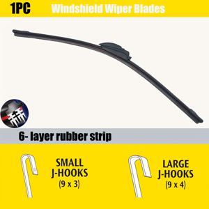 TEMU 튼튼한 실리콘 와이퍼 블레이드, 사이즈 14, 16, 17, 18, 19, 20, 21, 22, 24, 26, 28인치로 차량 앞유리용으로 제공 (원피스), 자동차 교체용 앞유리 와이퍼 블레이드, 탄성 실리콘 고무의 내구성을 특징으로 함.