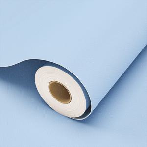 TEMU 하늘색 필 앤 스틱 벽지 롤, 솔리드 블루 벽지, 접착식 시트지|시트지