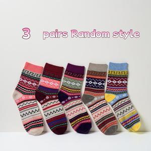 TEMU 3켤레 랜덤 여성용 미드 카프 양말 | 빈티지 패션 플로럴 패턴, 원단, 손세탁 또는 드라이 클리닝