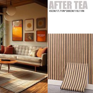 TEMU 1롤 자체 접착 PVC 벽지 리모델링용, 3D 우드 그레인 벽 스티커, 홈 뷰티파이 벽지, 붙였다 떼는 방식, 자유 커팅, 거실, 침실, 주방 및 기타 홈 데코레이션에 적합