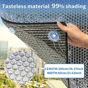 TEMU 1개 ZICHENHOME 단열 알루미늄 버블 창문 필름 - 고강도 단열, 방풍 및 방진, 소음 감소, 홈/임대용, DIY 설치, 겨울 창문용