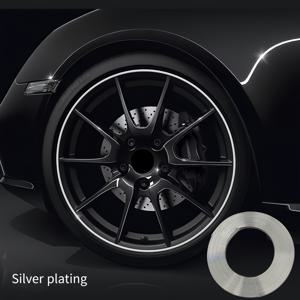 TEMU 311인치 자동차 휠 허브 스티커 - 스크래치 방지 & 장식용 PVC 타이어 보호대, 생생하고 디자인, 내구성 및 간편한 부착, 차량 외관 향상, 차량 외관 향상 | 생생한 휠 디자인 | 내구성 PVC 소재