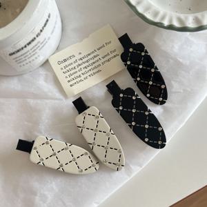 TEMU 4개/2개입 신상 패셔너블 고급스러운 라인스톤 체크 헤어 클립 여성용, 고급 옆머리 및 프린지 헤어 액세서리, 데일리, 파티, 축제 선물, 모든 계절에 완벽