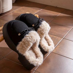 TEMU ECAC 여성용 겨울 두꺼운 밑창 슬리퍼 - EVA 밑창 & 포근한 실내/야외용, 슬립온 디자인, 추운 바닥용 쿠션, (가정용) - 브랜드 이름 사용 가능|슬리퍼|실내화|여성슬리퍼