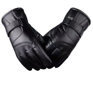 TEMU 1쌍 남성용 겨울 라이딩 장갑 - 방풍 방한 터치스크린 호환 손바닥, 두꺼운 라이딩용, 플러시, 세탁기 사용 가능 (야외, 출퇴근용) - 영어 &