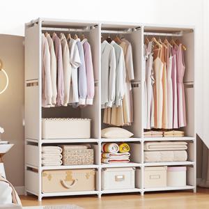 TEMU 조립식 간이 비키니 옷장 수납장 무볼트 행거 모음 멀티 시스템 드레스룸 스탠드 옷장 의류 랙 철제 조립식 가