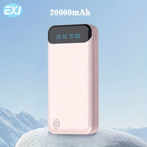 TEMU EXJ 대용량 휴대용 보조배터리 10000-20000mAh, 5V2.1A 휴대용 USB 충전기, LED 및 디지털 디스플레이 화면, iOS/Android 기기 호환, 2xUSB 출력, Type-C/Micro 입력, 안전하고 안정적인 폴리머 리튬 배터리, 크리스마스 선물, 새해 선물|보조배터리|보조배터리20000